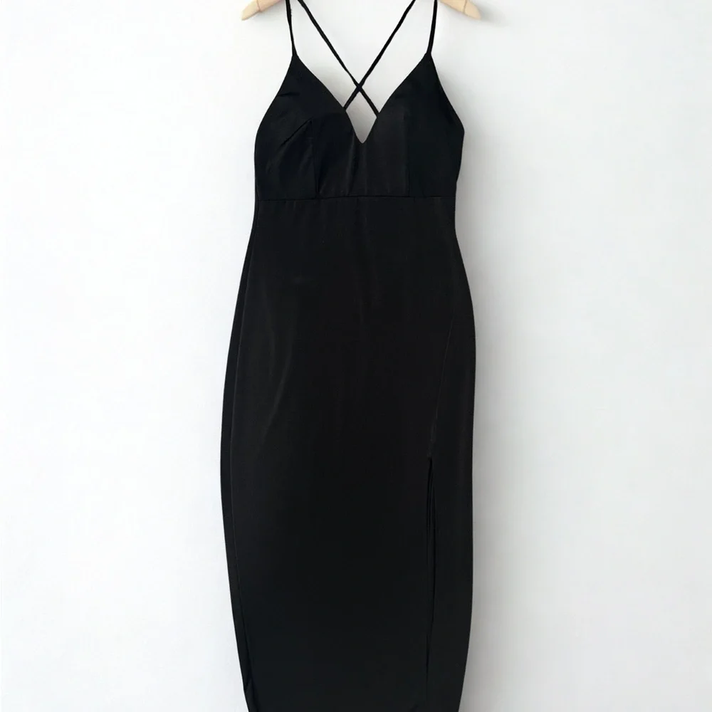Windsor Black Midi Dress Little Black Dress - Picture 2 of 6